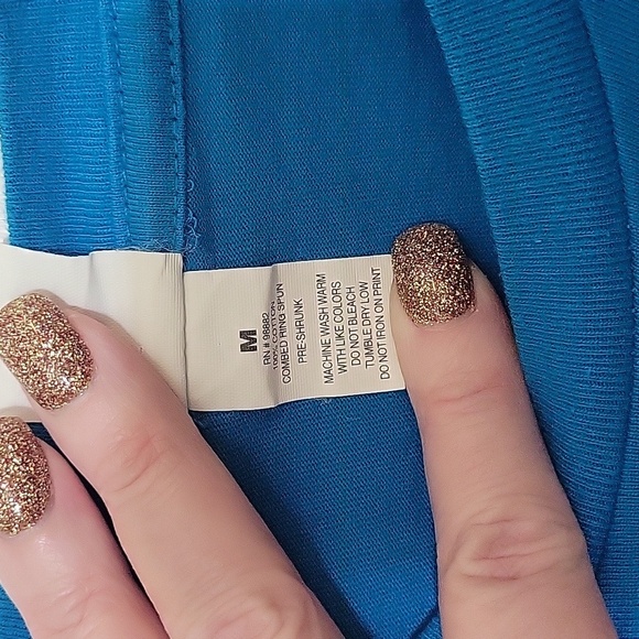 California Basics Tshirt Size Medium Blue - Picture 4 of 4